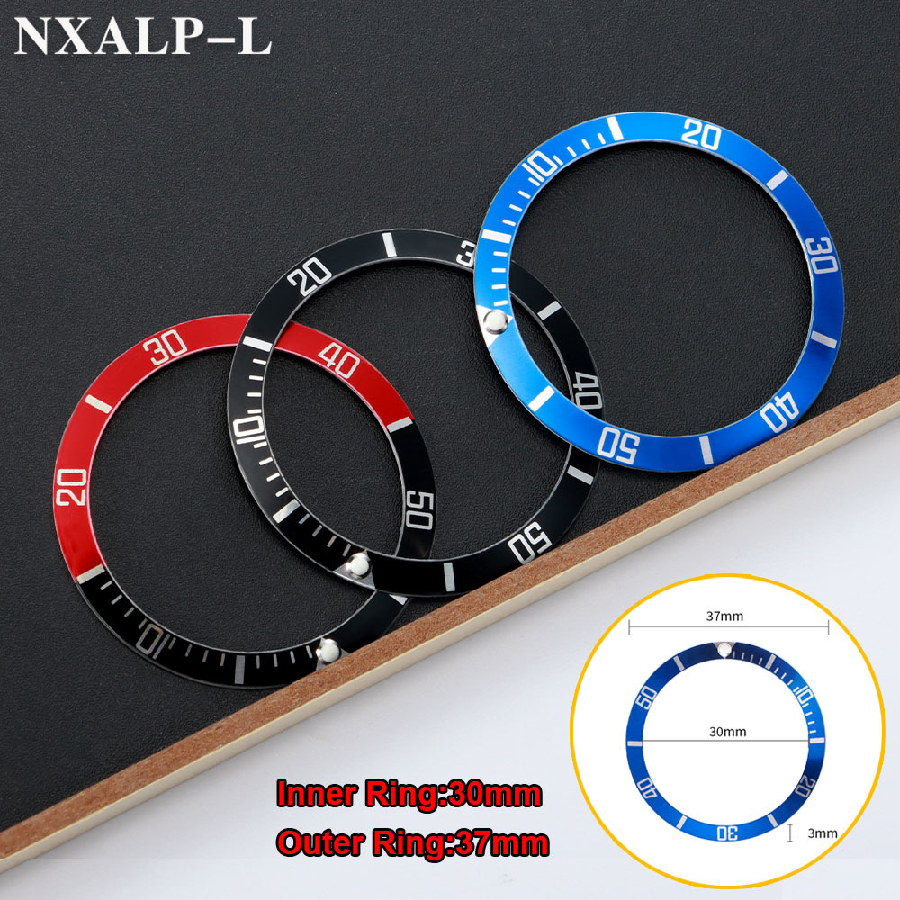 Luxury Watch Engraving - 37 มม.* 30 มม.อลูมิเนียมนาฬิกานาฬิกา BEZEL แทรกแหวนลาดสําหรับ
