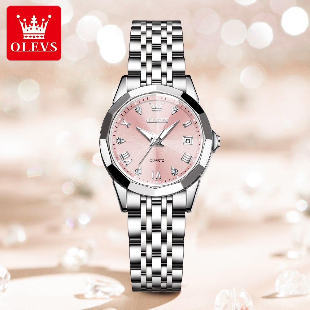 Luxury Watch Cheap - นาฬิกา OLEVS 9931 ของแท้สำหรับผู้หญิง คุณภาพสูง ตัวเรือนสแตนเลสแท้