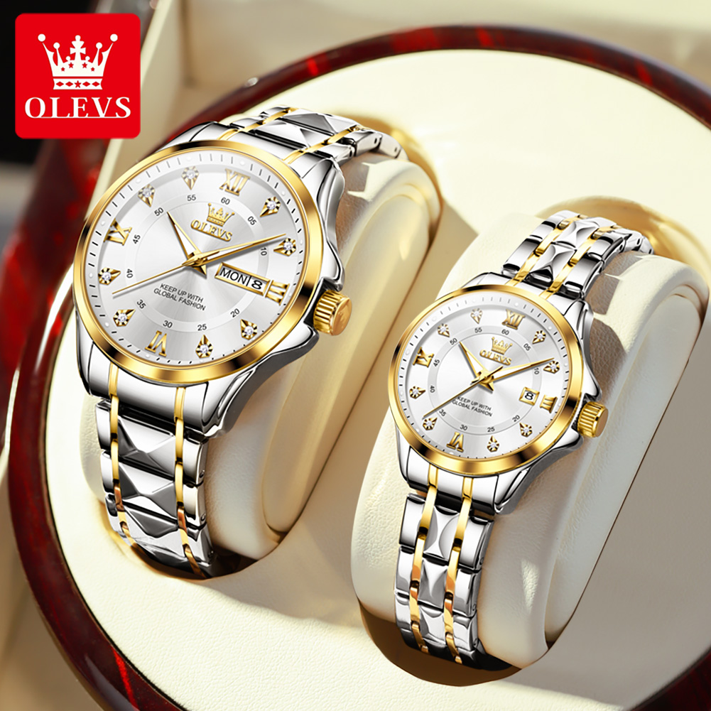 Luxury Watch Wallpaper - OLEVS 2906 นาฬิกาคู่ Original Roman Scale
