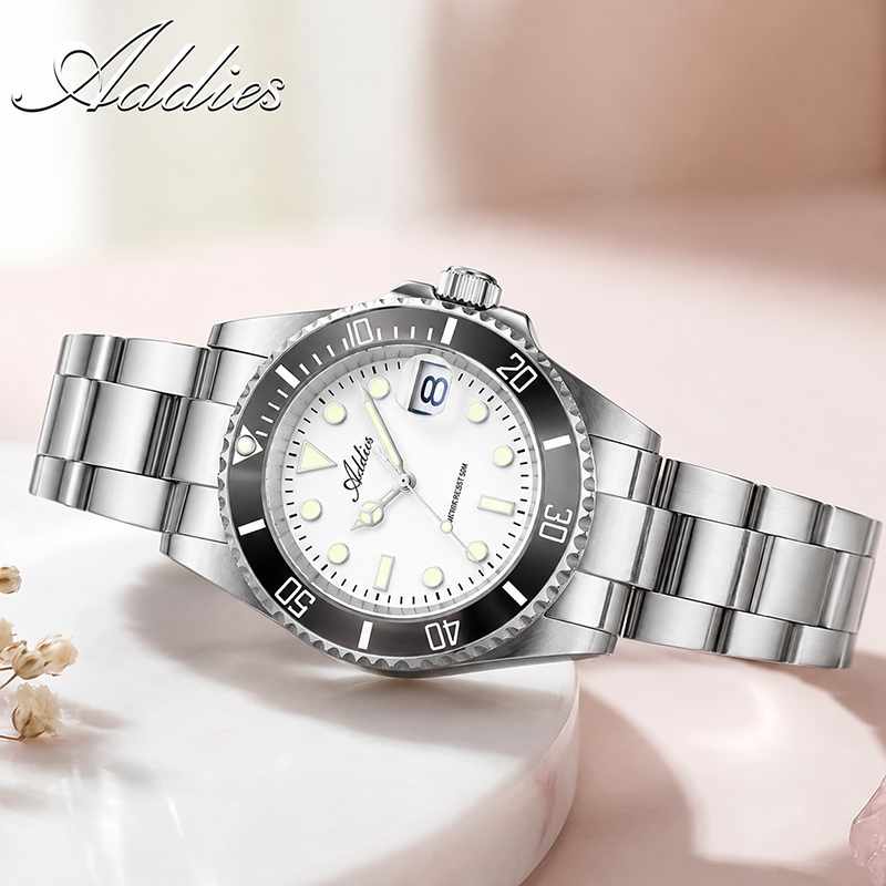 Luxury Watch Brands - ADDIES 36 มม.50 M กันน้ำนาฬิกาผู้หญิงแบรนด์ที่มีชื่อเสียงสแตนเลสสตีลควอตซ์นาฬิกาผู้หญิง BGW9/C3