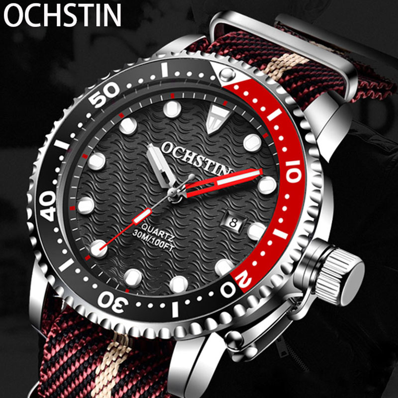 Luxury Watch Class - 2025 ใหม่นาฬิกาดำน้ำสำหรับผู้ชาย OCHSTIN แบรนด์หรูสแตนเลสกันน้ำควอตซ์วันที่ระดับท็อปธุรกิจนาฬิกาสปอร์ตสำหรับชาย