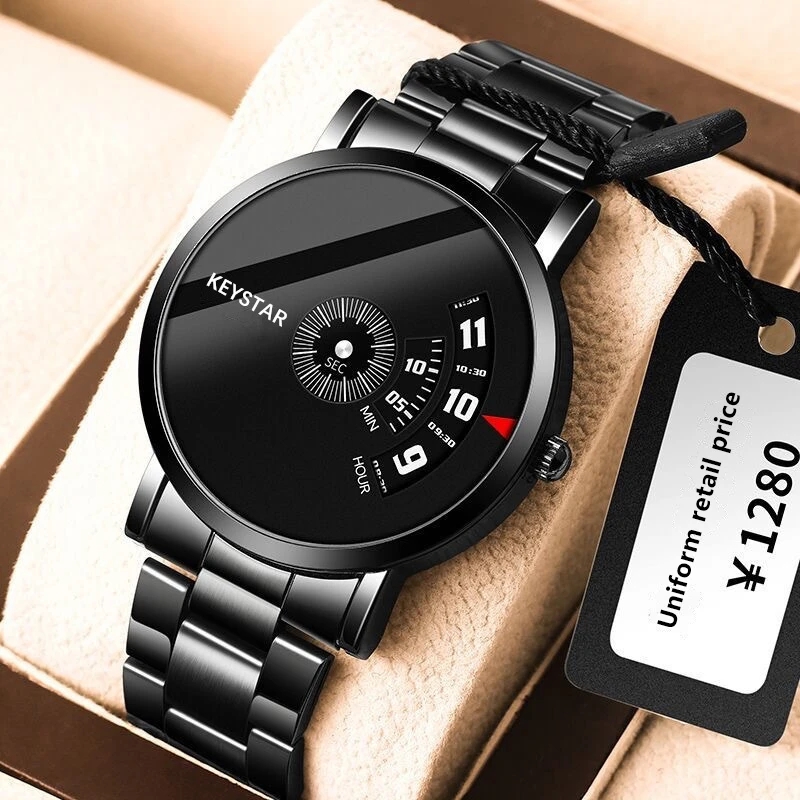 Luxury Watch Korea - นาฬิกาสำหรับผู้ชายรุ่นสแตนเลสหรูหราน้ำหนักเบากันน้ำนักเรียนแฟชั่นควอตซ์นาฬิกา CQ136