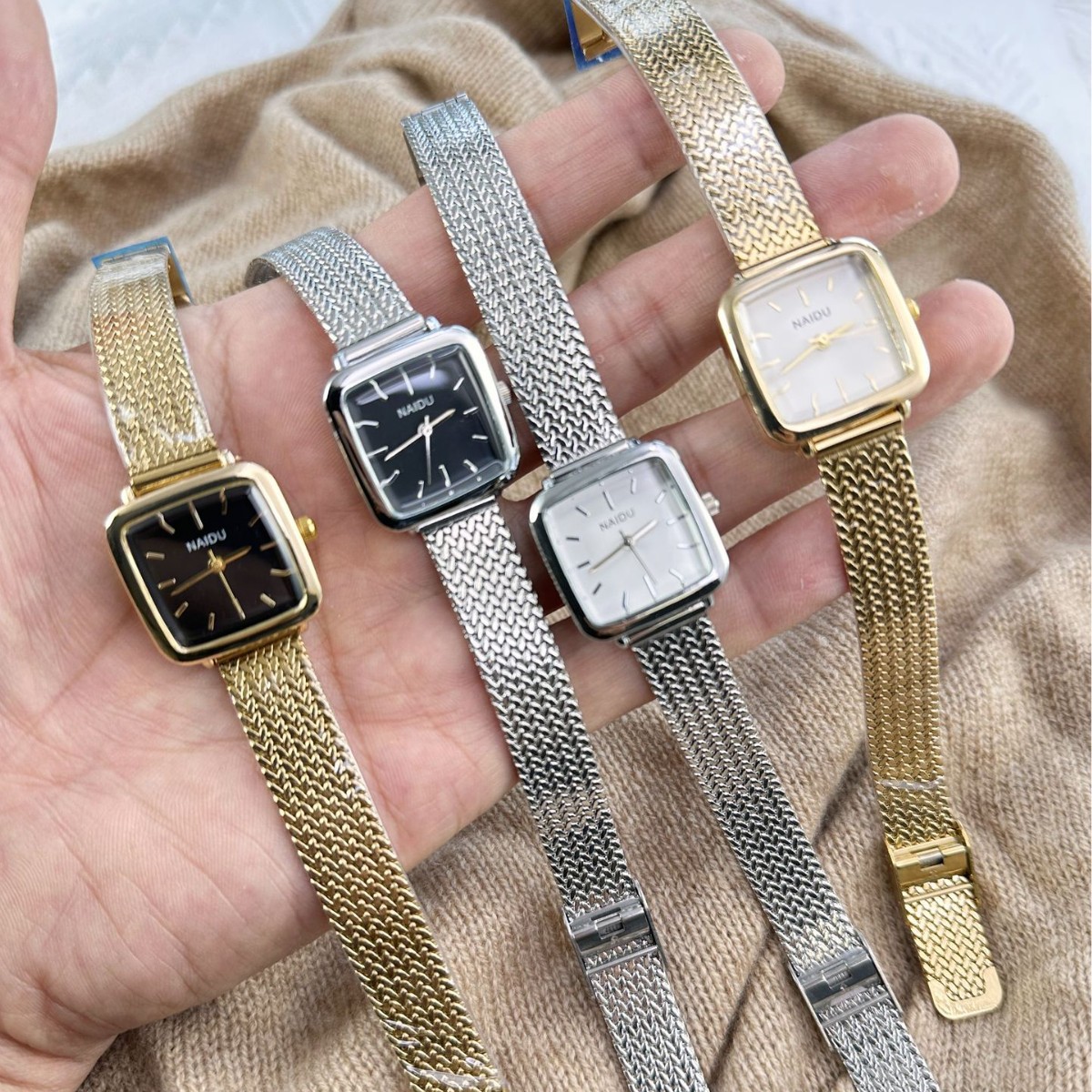 Luxury Watch Korea - นาฬิกาผู้หญิง Simple Cold Retro Ins เกาหลีรุ่นนักเรียนหญิงนาฬิกาหรูหราพรีเมี่ยมสุภาพสตรีแฟชั่นนาฬิกาข้อมือควอตซ์