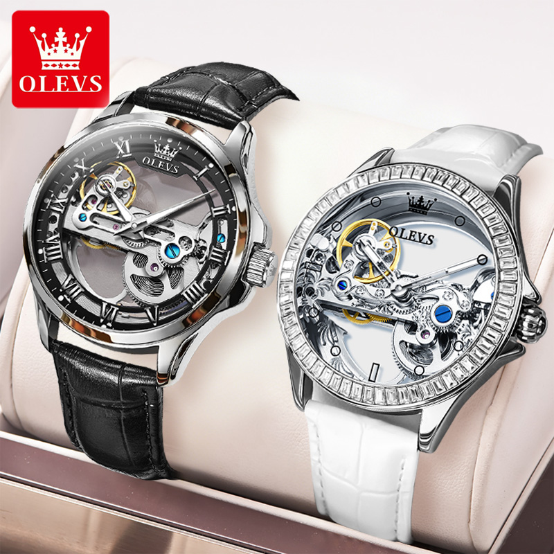 นาฬิกาคู่ OLEVS ของแท้ โครงสร้ - Luxury Watch Mockup บทวิจารณ์และราคา