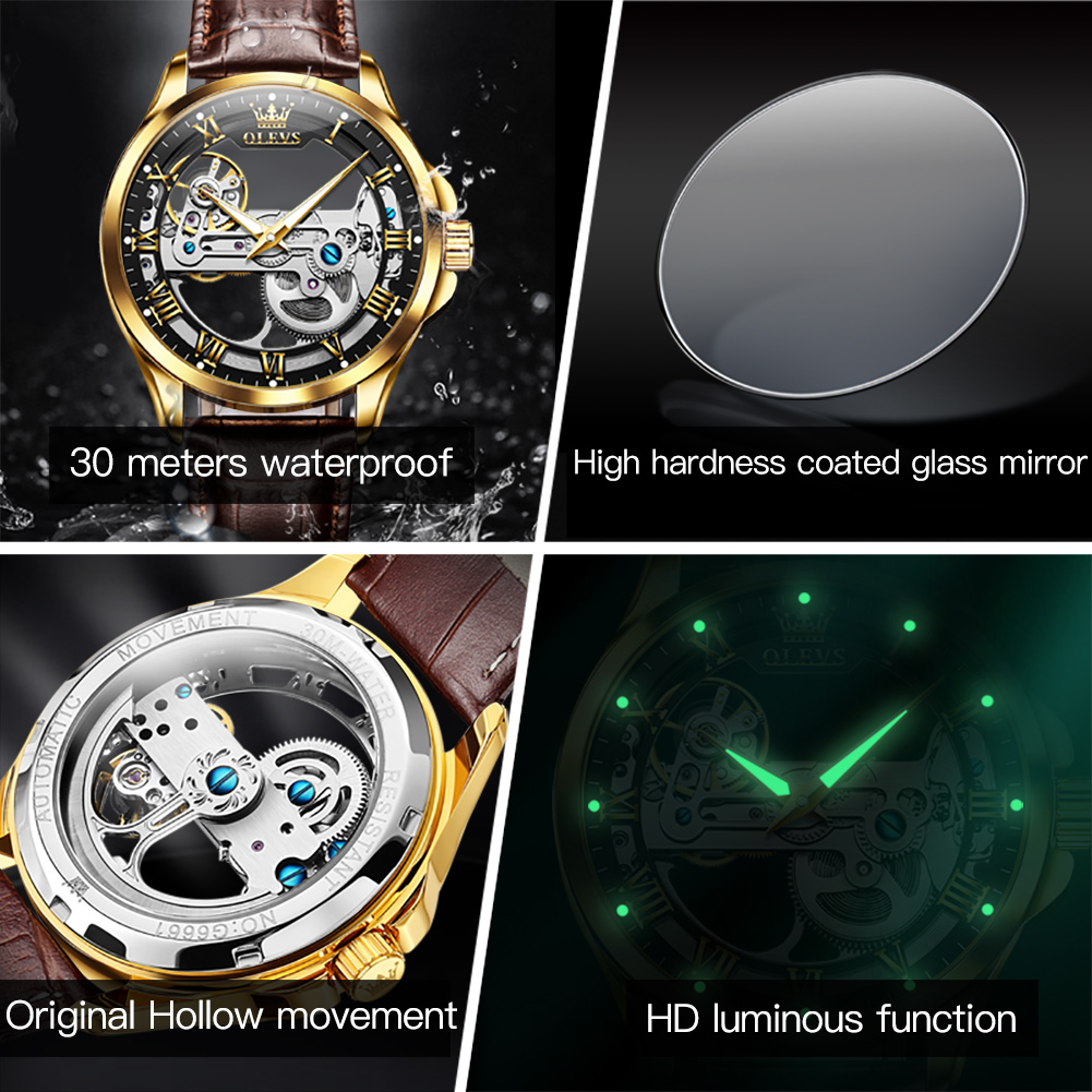 นาฬิกาคู่ OLEVS ของแท้ โครงสร้ - Luxury Watch Mockup บทวิจารณ์และราคา