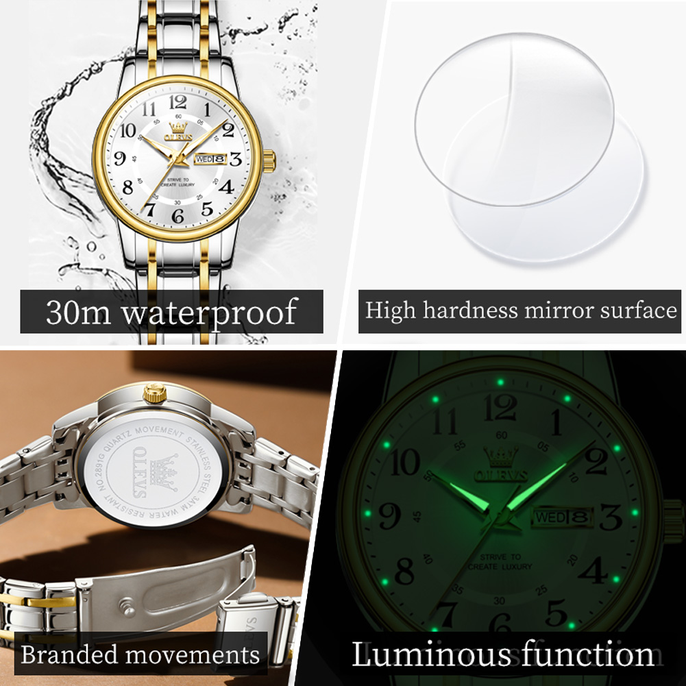 OLEVS 2891 แบรนด์หรูแฟชั่นผู้ห - Luxury Watch Cheap บทวิจารณ์และราคา