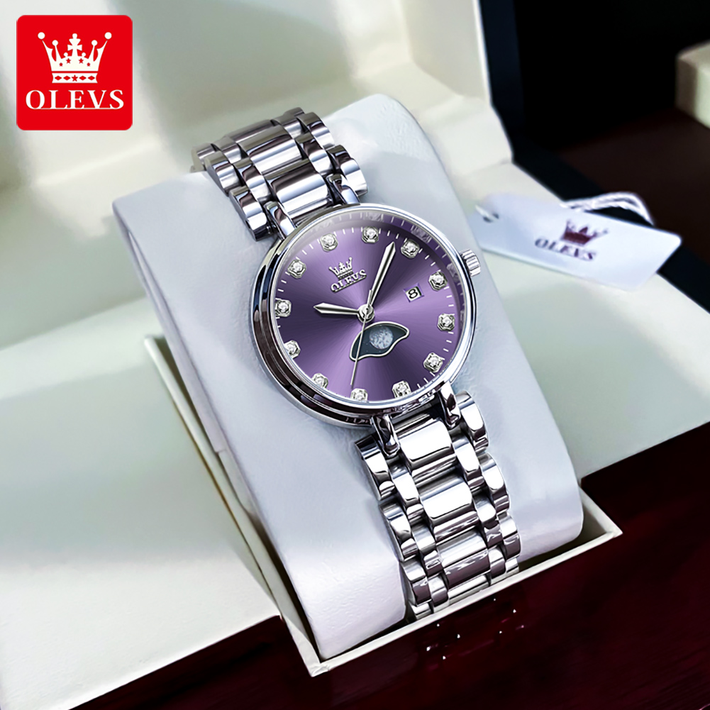 OLEVS Elegant แฟชั่นสีม่วง Rhi - Luxury Watch Cheap บทวิจารณ์และราคา