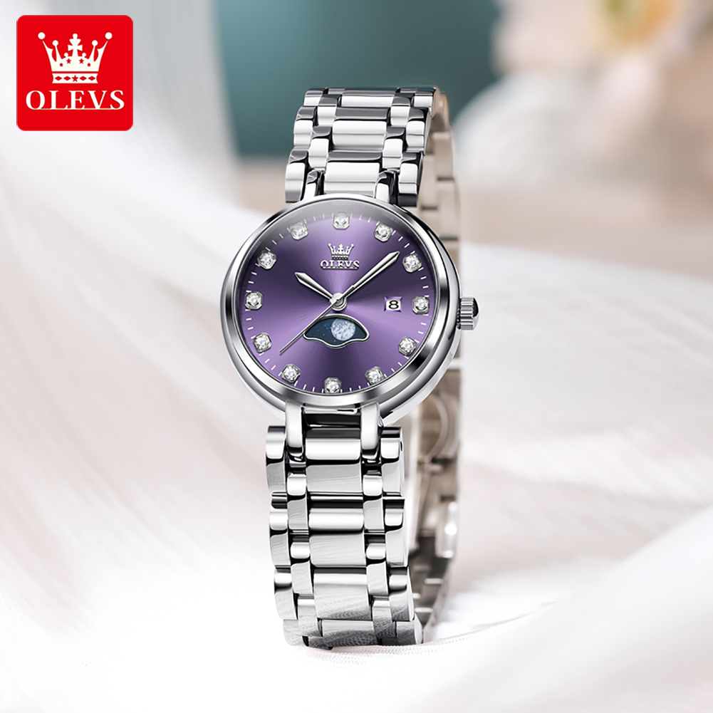 OLEVS Elegant แฟชั่นสีม่วง Rhi - Luxury Watch Cheap บทวิจารณ์และราคา