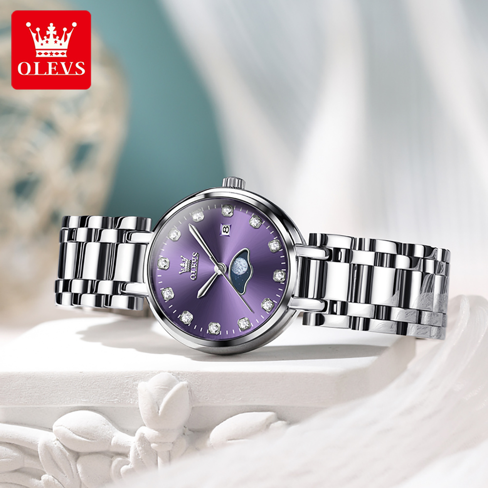 OLEVS Elegant แฟชั่นสีม่วง Rhi - Luxury Watch Cheap บทวิจารณ์และราคา