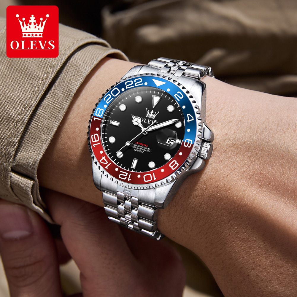 OLEVS 5657 นาฬิกาข้อมือผู้ชายแ - Luxury Watch Brands บทวิจารณ์และราคา