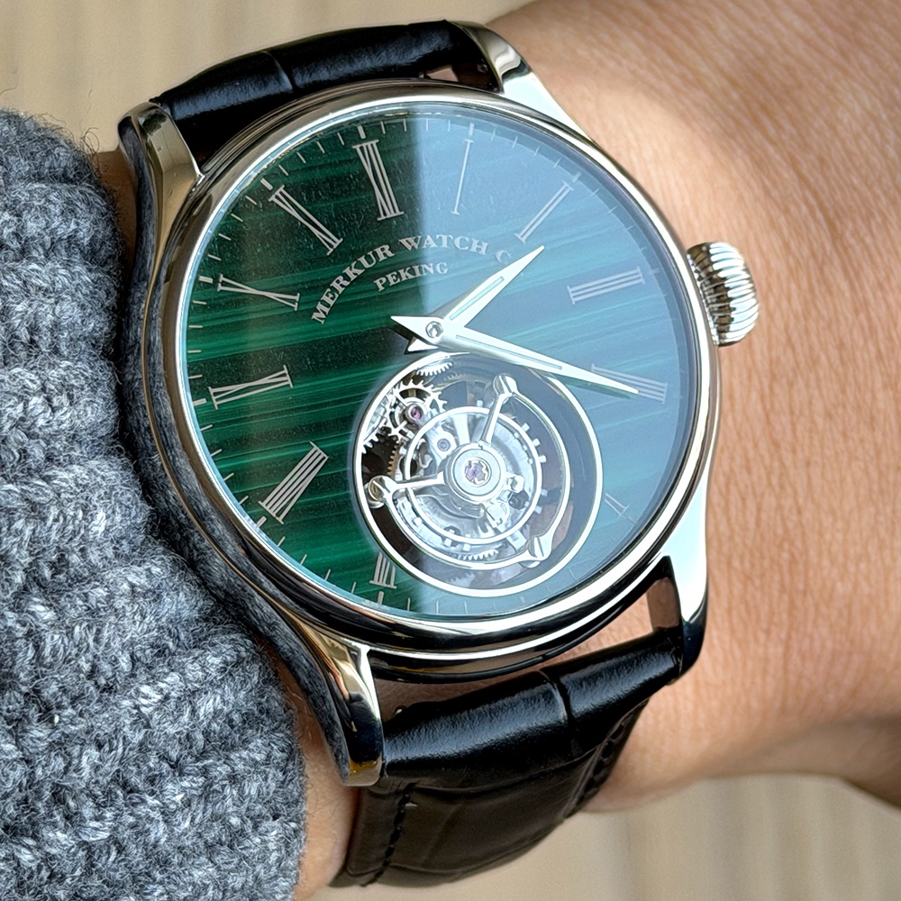 เมอร์คูร์ 100% ทูร์บิญงนาฬิกาผ - Tourbillon Movement Watch บทวิจารณ์และราคา