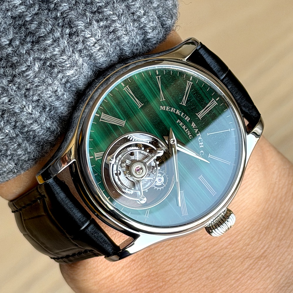 เมอร์คูร์ 100% ทูร์บิญงนาฬิกาผ - Tourbillon Movement Watch บทวิจารณ์และราคา