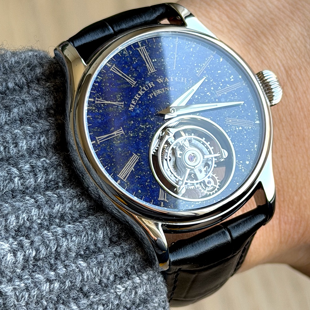 เมอร์คูร์ 100% ทูร์บิญงนาฬิกาผ - Tourbillon Movement Watch บทวิจารณ์และราคา