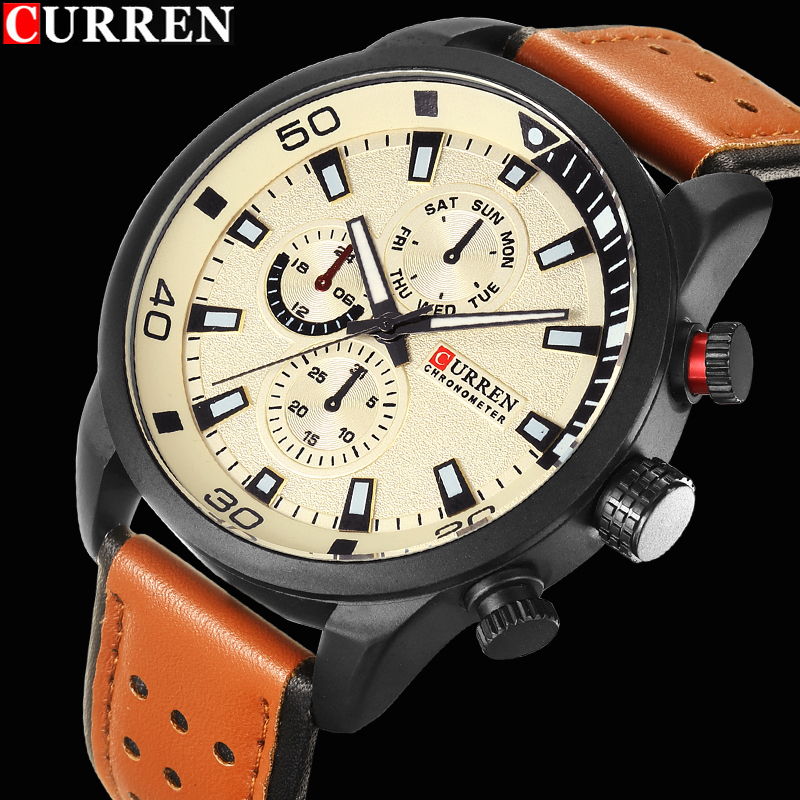 2017 CURREN นาฬิกาแบรนด์หรูผู้ - Luxury Watch Mockup บทวิจารณ์และราคา