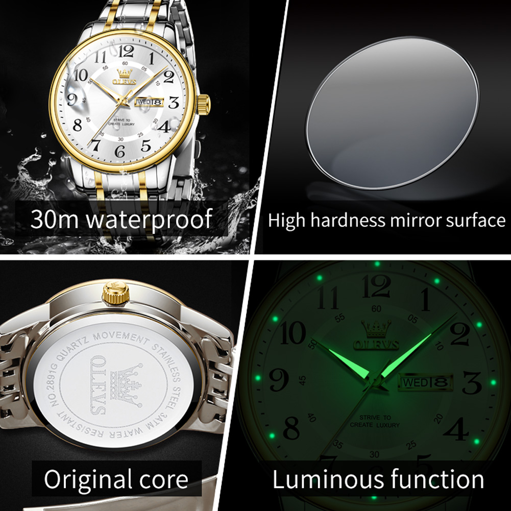 OLEVS นาฬิกาแฟชั่นลำลองสำหรับบ - Luxury Watch Brands บทวิจารณ์และราคา