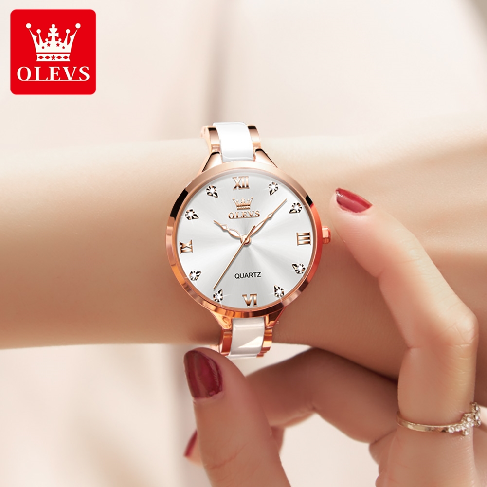 OLEVS 5872 นาฬิกาผู้หญิงนาฬิกา - Luxury Watch Brands บทวิจารณ์และราคา