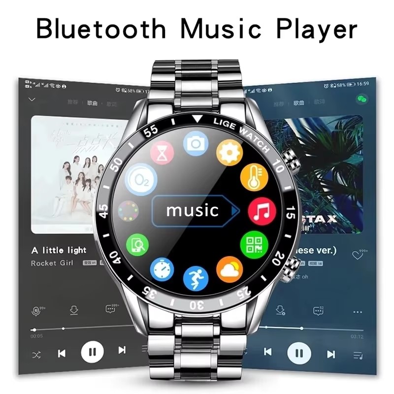 LIGE นาฬิกาสมาร์ทวอทช์บลูทูธโท - Luxury Watch Korea บทวิจารณ์และราคา