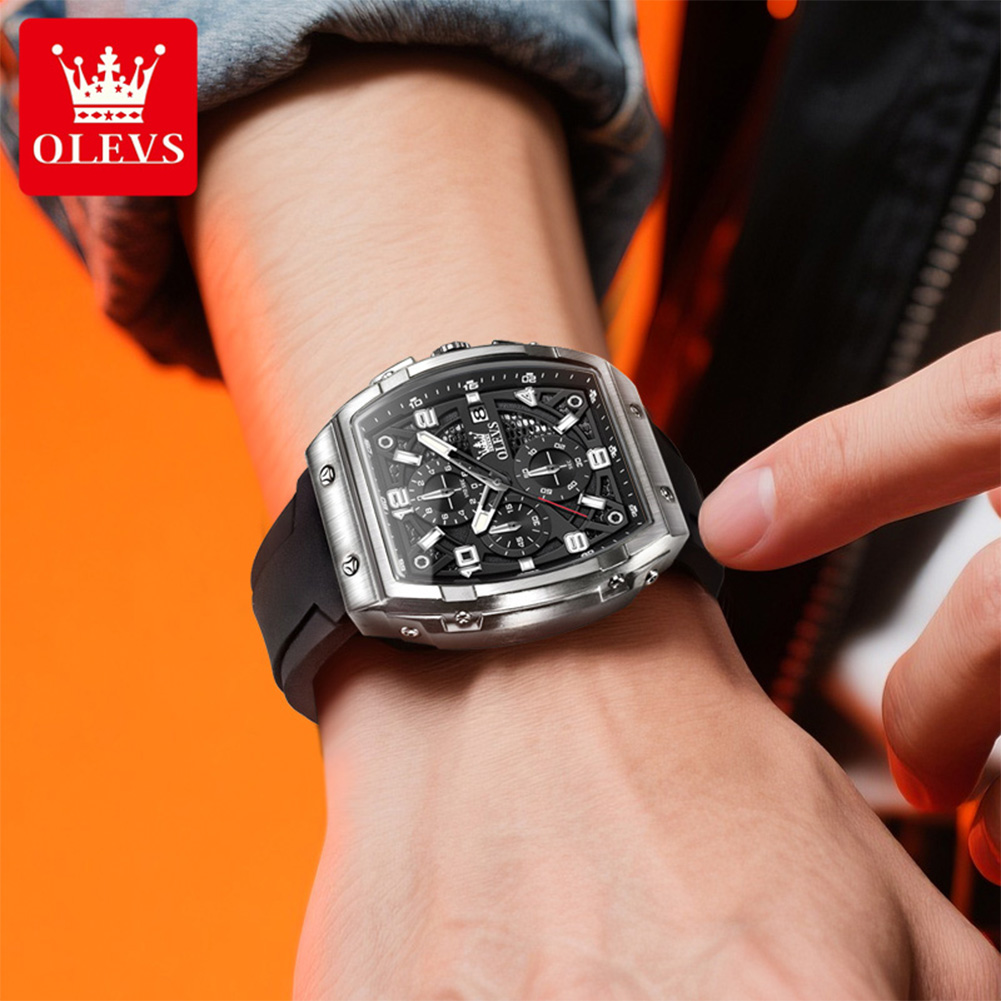 OLEVS นาฬิกาผู้ชาย 2976 แฟชั่น - Luxury Watch Mockup บทวิจารณ์และราคา