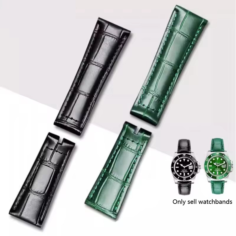 20 มม.สายนาฬิกาหนังแท้สําหรับ  - Luxury Watch Class บทวิจารณ์และราคา