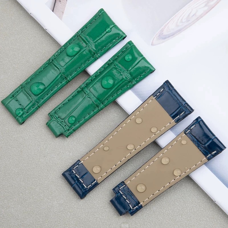 20 มม.สายนาฬิกาหนังแท้สําหรับ  - Luxury Watch Class บทวิจารณ์และราคา