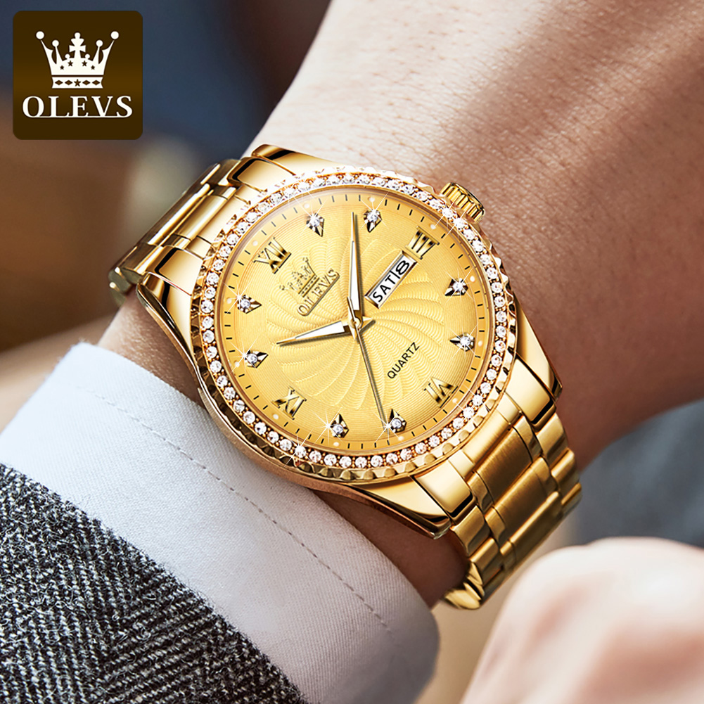OLEVS 5565 แบรนด์หรูนาฬิกาควอต - Luxury Watch Mockup บทวิจารณ์และราคา
