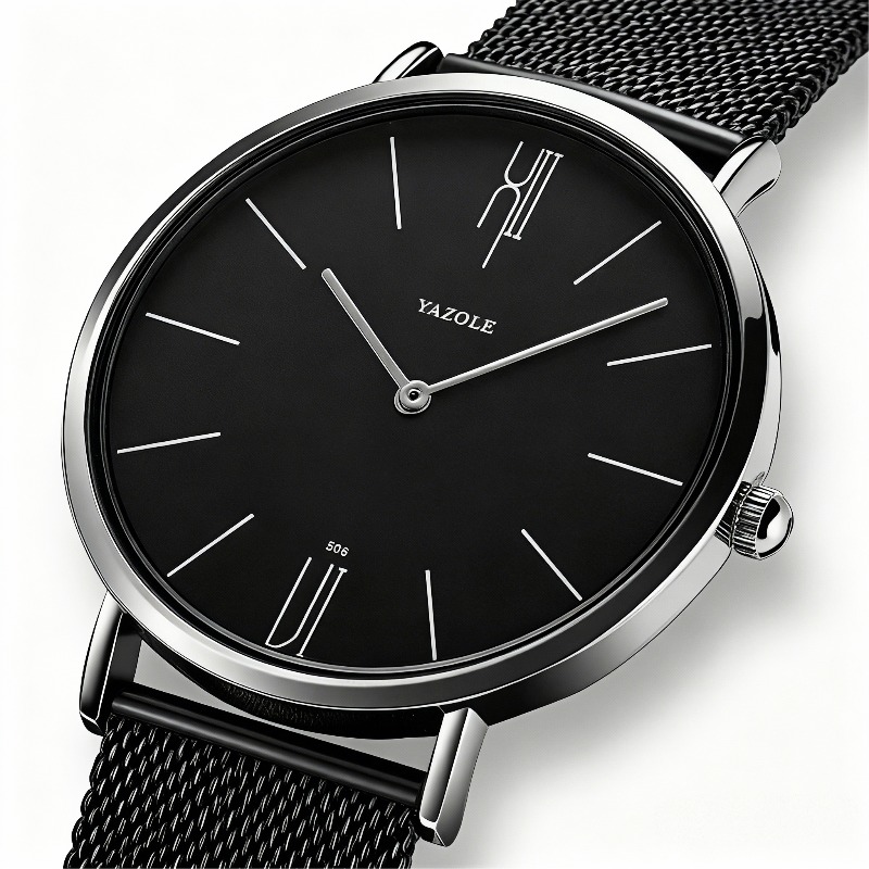 นาฬิกาข้อมือผู้ชายแฟชั่นเรียบง - Luxury Watch Mockup บทวิจารณ์และราคา