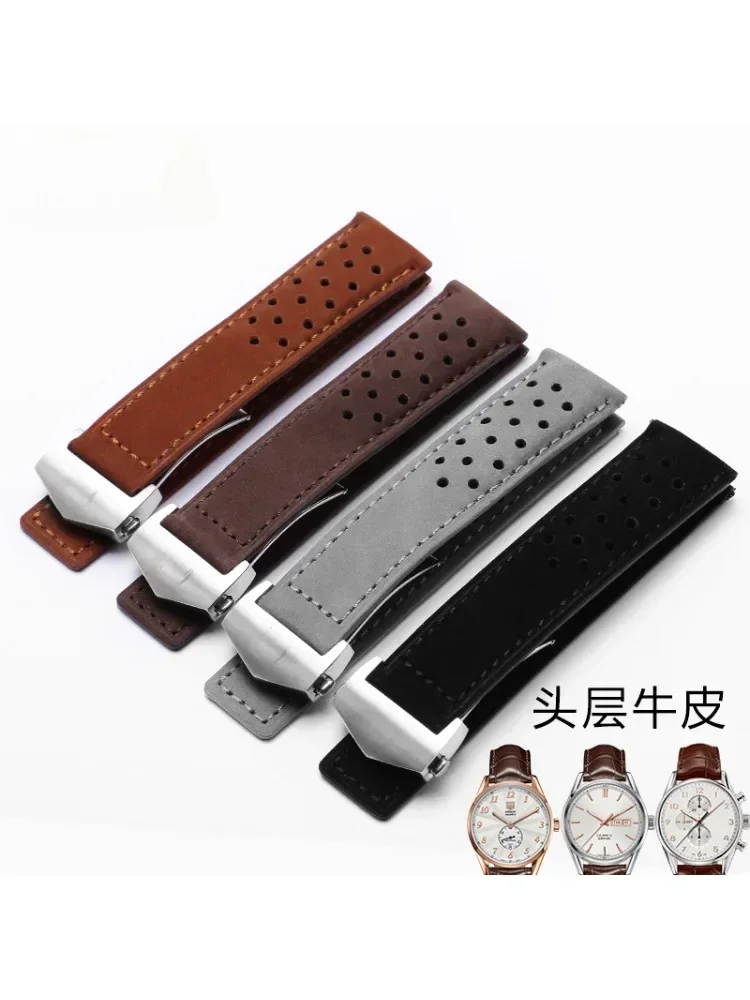 สายนาฬิกาหนังแท้สําหรับ TAG He - Tag Heuer Is Luxury Watch บทวิจารณ์และราคา