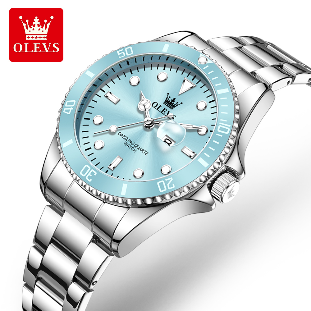 OLEVS หรูหราสแตนเลสสตีลนาฬิกาค - Luxury Watch Cheap บทวิจารณ์และราคา