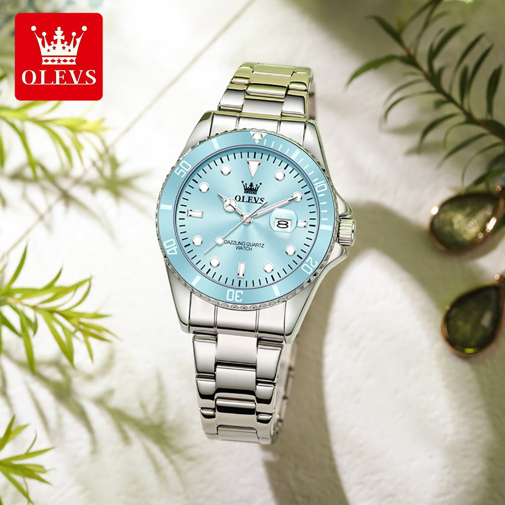 OLEVS หรูหราสแตนเลสสตีลนาฬิกาค - Luxury Watch Cheap บทวิจารณ์และราคา