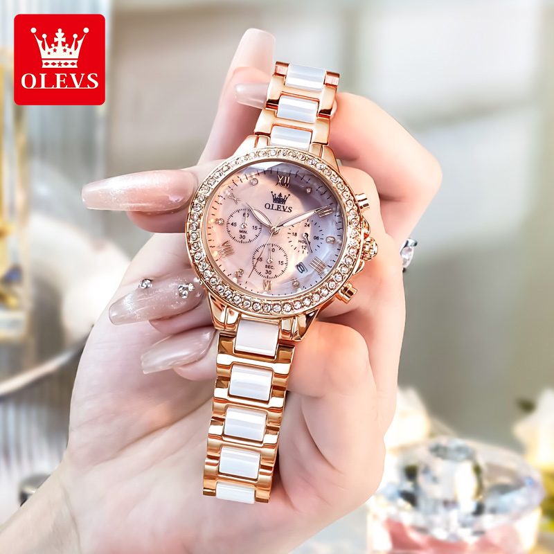 OLEVS 9999 นาฬิกาผู้หญิงยี่ห้อ - Luxury Watch Cheap บทวิจารณ์และราคา