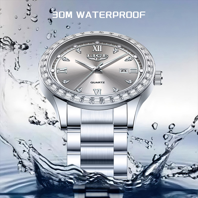 นาฬิกาข้อมือควอตซ์ LIGE 2026 น - Luxury Watch Wallpaper บทวิจารณ์และราคา