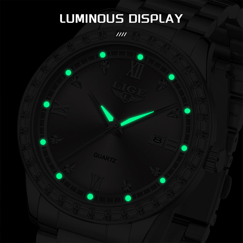 นาฬิกาข้อมือควอตซ์ LIGE 2026 น - Luxury Watch Wallpaper บทวิจารณ์และราคา