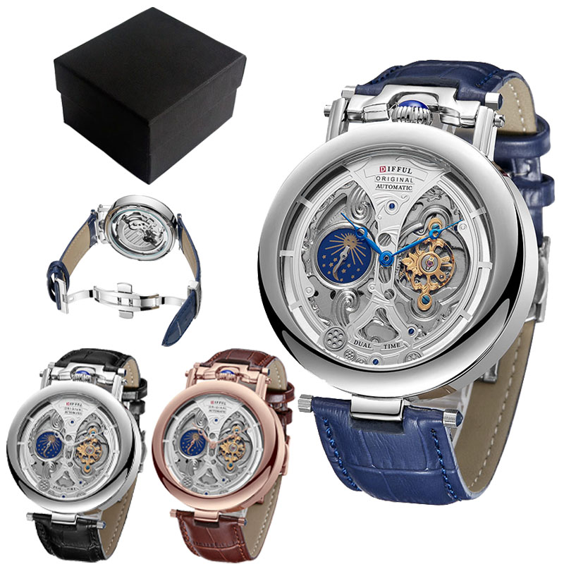 นาฬิกาข้อมือผู้ชายแบบกลไกไขลาน - Tourbillon Movement Watch บทวิจารณ์และราคา