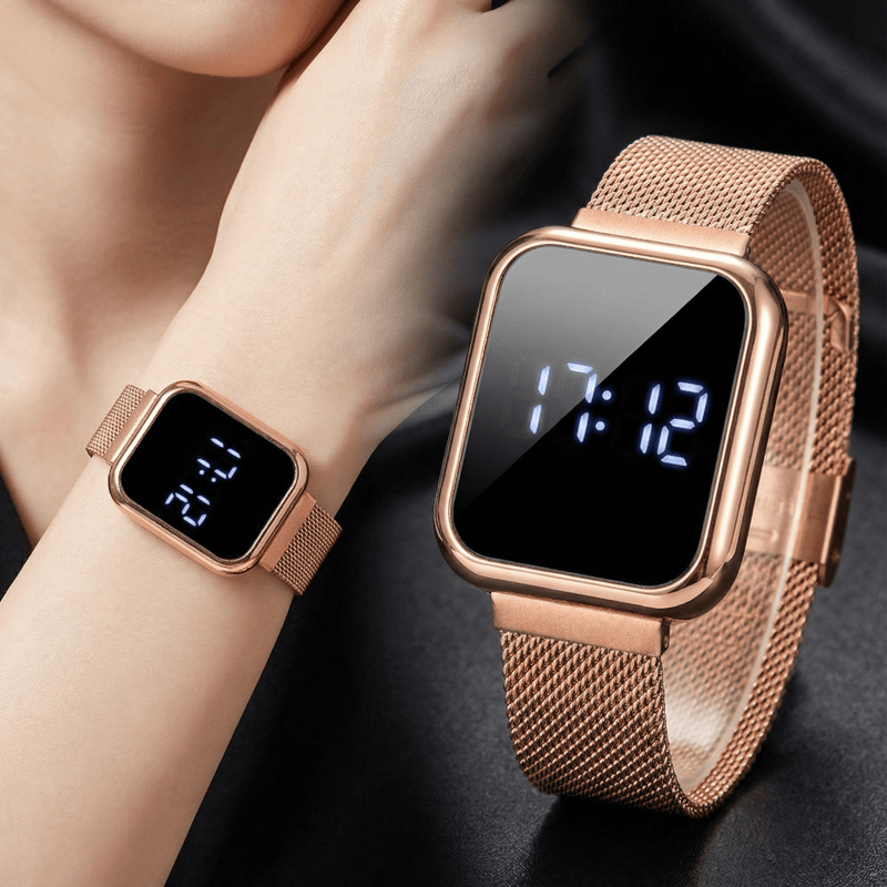 นาฬิกาข้อมือดิจิตอลทรงสี่เหลี่ - Luxury Watch Wallpaper บทวิจารณ์และราคา