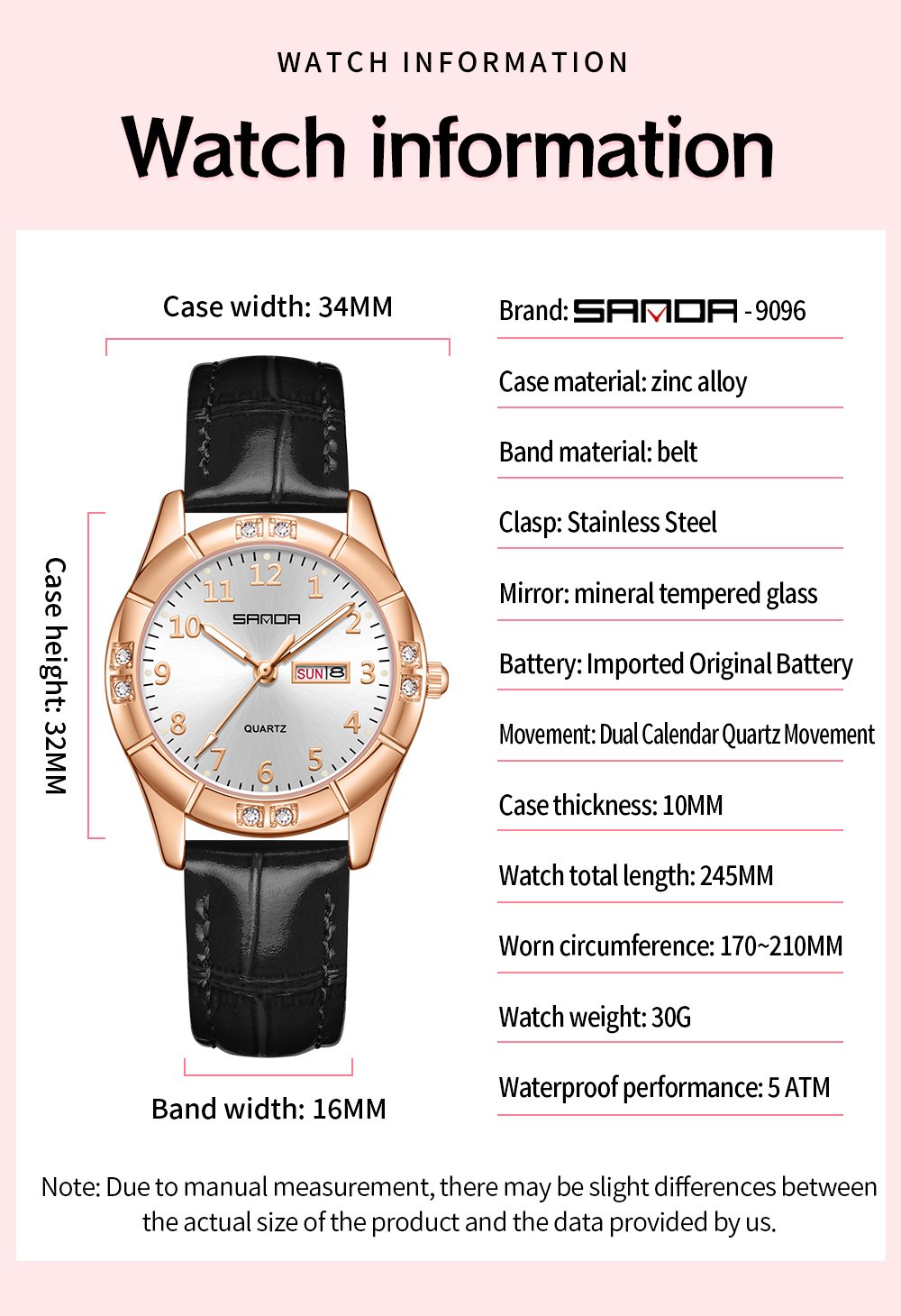 นาฬิกาควอตซ์ SANDA2026 สไตล์วิ - Luxury Watch Korea บทวิจารณ์และราคา