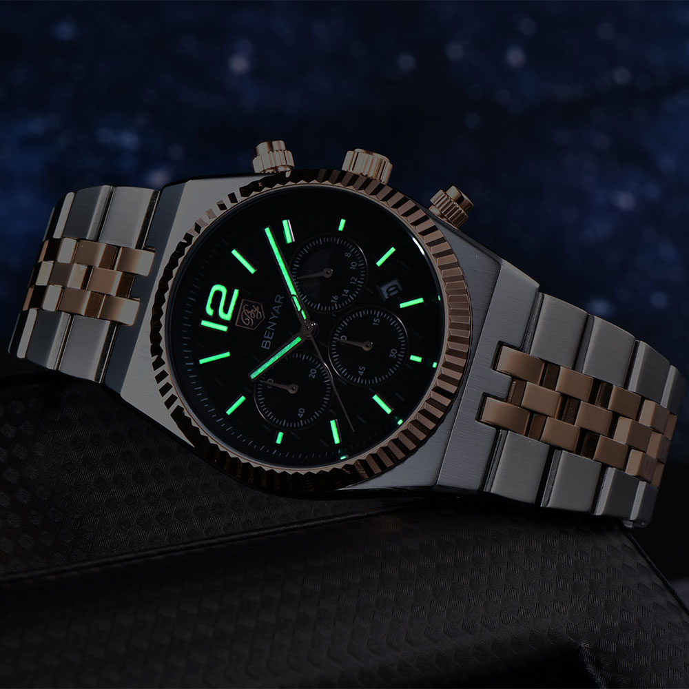 นาฬิกาข้อมือผู้ชาย BENYAR โครโ - Luxury Watch Brands บทวิจารณ์และราคา