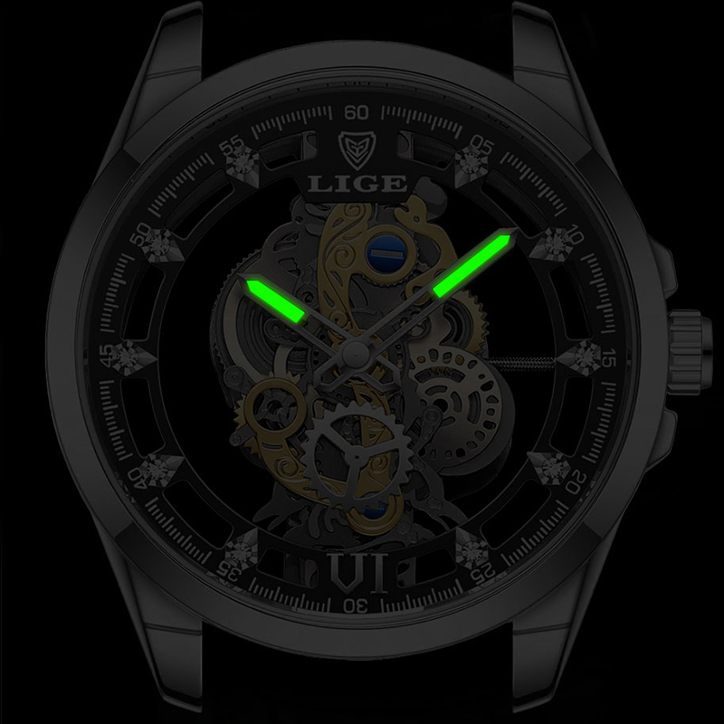 นาฬิกาข้อมือผู้ชาย LIGE แฟชั่น - Luxury Watch Mockup บทวิจารณ์และราคา
