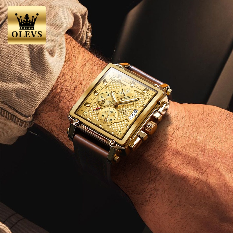 นาฬิกาข้อมือผู้ชายแบรนด์ OLEVS - Luxury Watch Mockup บทวิจารณ์และราคา