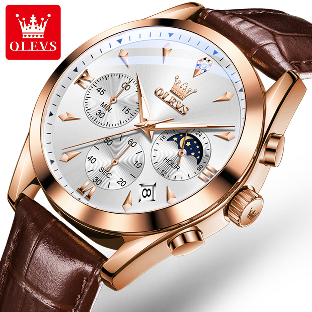OLEVS ยี่ห้อใหม่แฟชั่นนาฬิกาคว - Luxury Watch Mockup บทวิจารณ์และราคา
