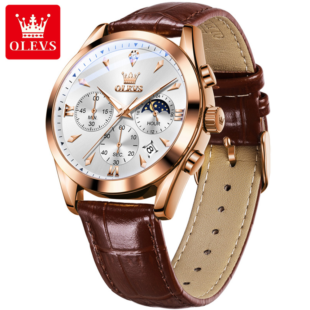 OLEVS ยี่ห้อใหม่แฟชั่นนาฬิกาคว - Luxury Watch Mockup บทวิจารณ์และราคา
