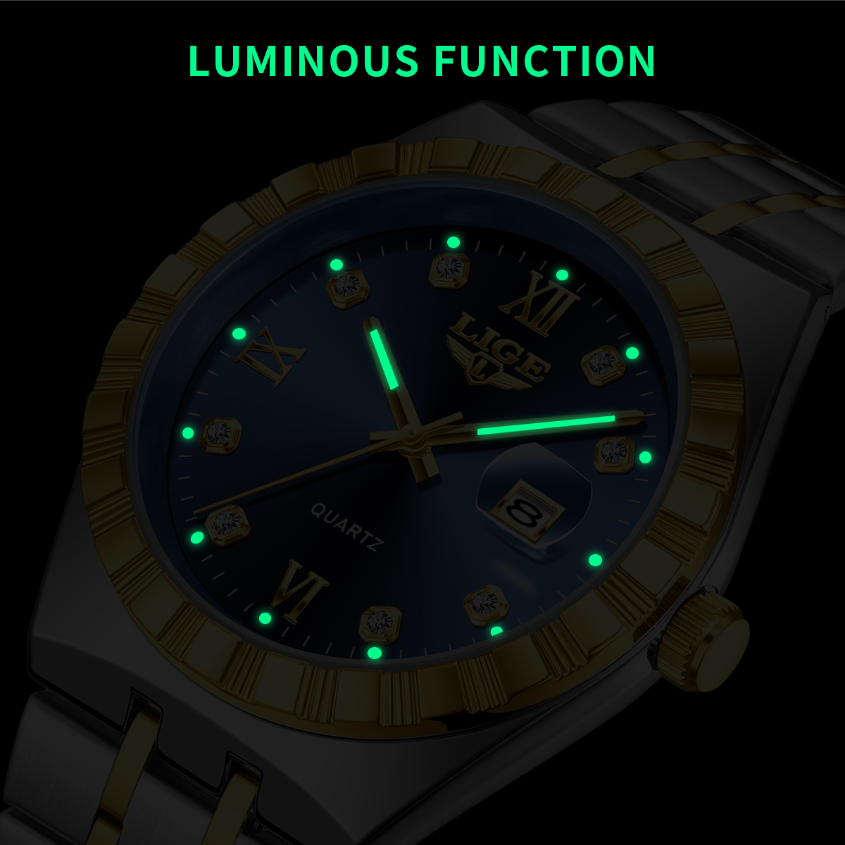 นาฬิกาข้อมือผู้ชาย LIGE แบรนด์ - Luxury Watch Mockup บทวิจารณ์และราคา