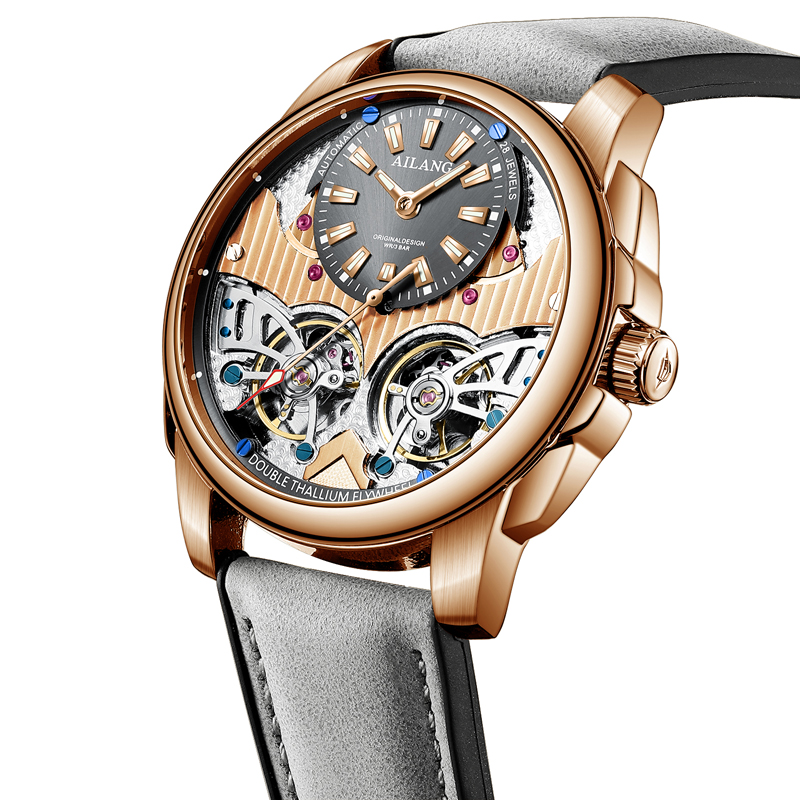 AILANG นาฬิกาข้อมือผู้ชายแบบกล - Tourbillon Movement Watch บทวิจารณ์และราคา
